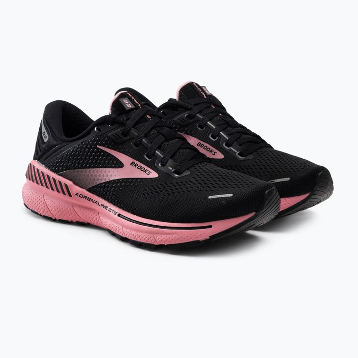 Women's running shoes Brooks Adrenaline GTS 22 black/pink 1203531B054 5