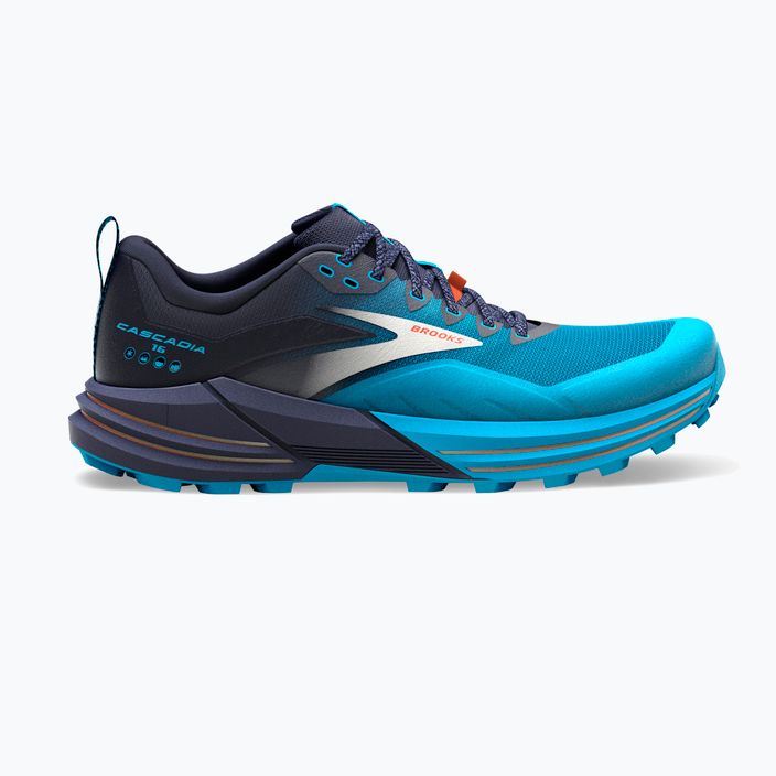 Brooks Cascadia 16 men's running shoes peacoat/atomic blue/rooibos 8