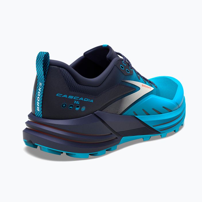 Brooks Cascadia 16 men's running shoes peacoat/atomic blue/rooibos 10