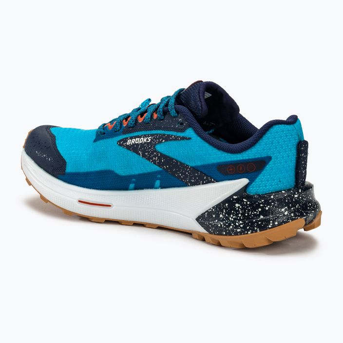 Brooks Catamount 2 men's running shoes peacoat/atomic blue/roobios 3