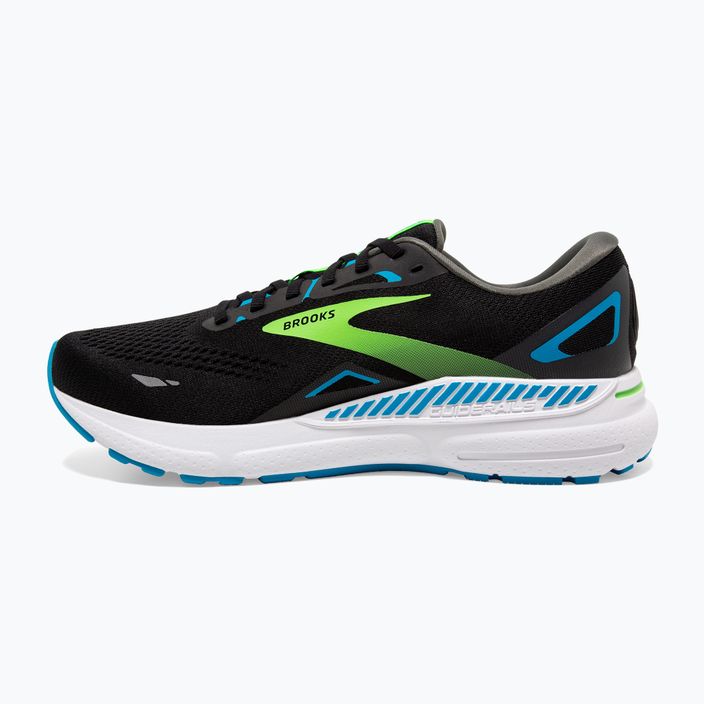 Brooks Adrenaline GTS 23 black/hawaiian ocean/green men's running shoes 13