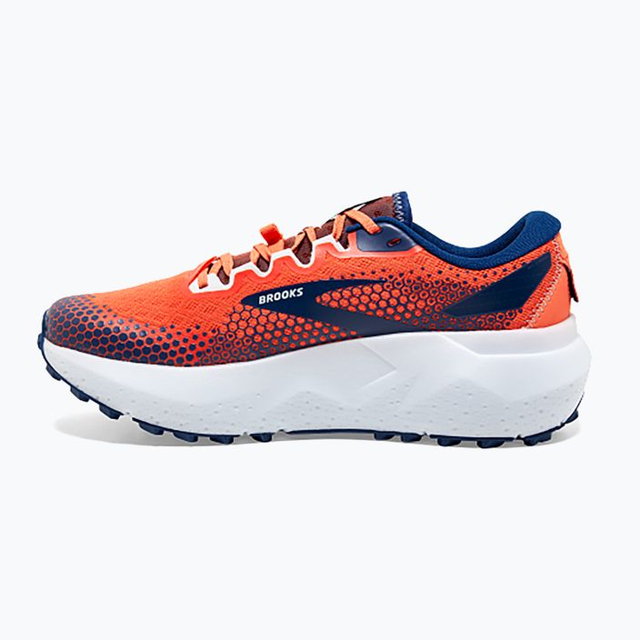 Brooks Caldera 6 men's running shoes firecracker/navy/blue 10