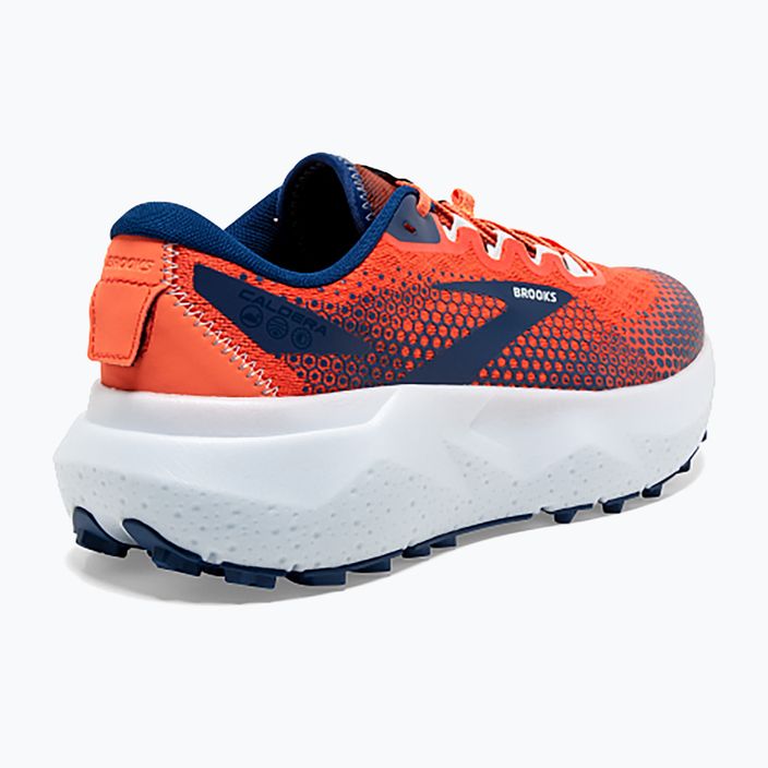 Brooks Caldera 6 men's running shoes firecracker/navy/blue 11