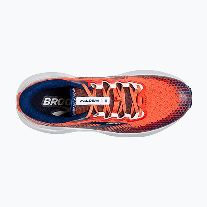 Brooks Caldera 6 men's running shoes firecracker/navy/blue 13