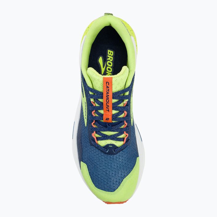 Brooks Catamount 2 men's running shoes navy/firecracker/sharp green 5