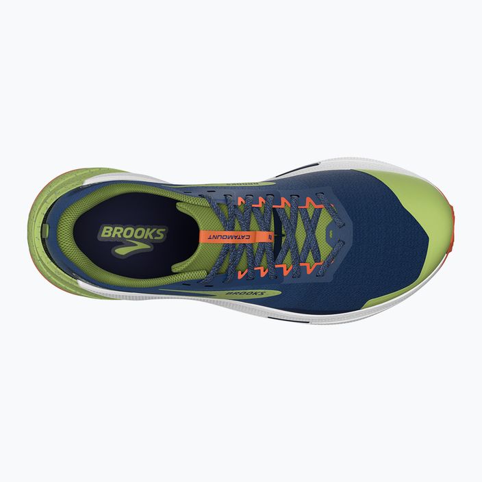 Brooks Catamount 2 men's running shoes navy/firecracker/sharp green 13