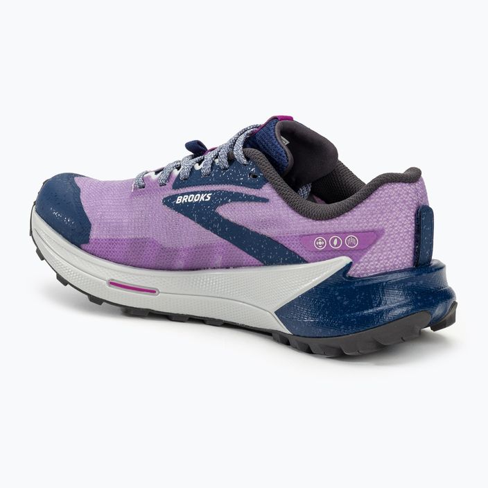 Brooks Catamount 2 women's running shoes violet/navy/oyster 3