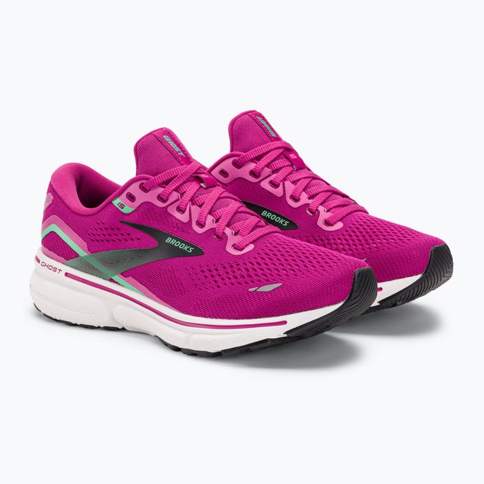 Brooks Ghost 15 women's running shoes pink/festival fuchsia/black 4