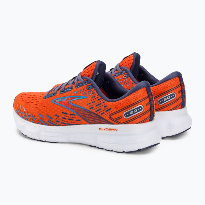 Men's running shoes Brooks Glycerin 20 orange/crown blue/blue 4