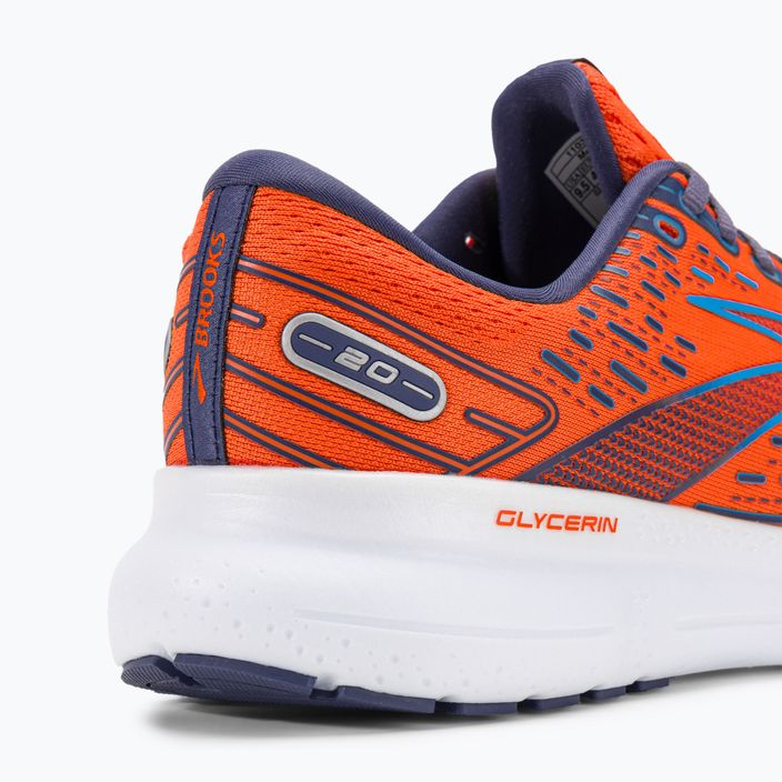 Men's running shoes Brooks Glycerin 20 orange/crown blue/blue 10