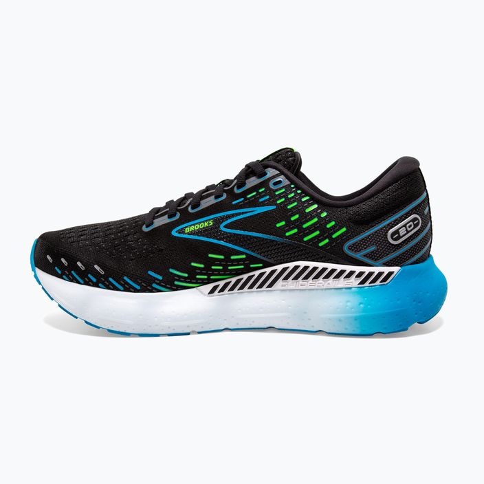 Brooks Glycerin GTS 20 men's running shoes black/hawaiian ocean/green 13
