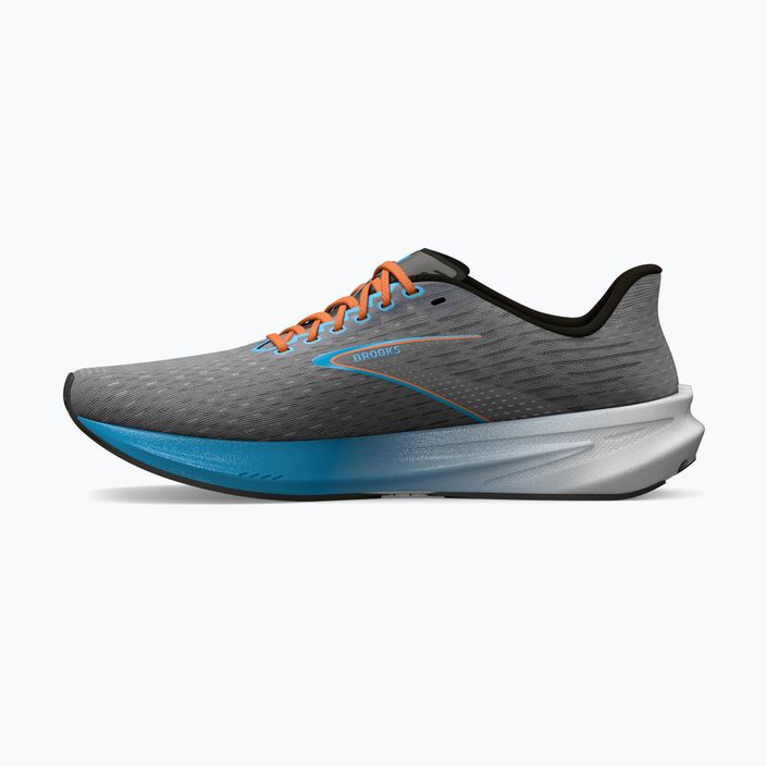Brooks Hyperion men's running shoes grey/atomic blue/scarlet 13