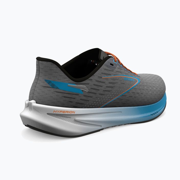 Brooks Hyperion men's running shoes grey/atomic blue/scarlet 16