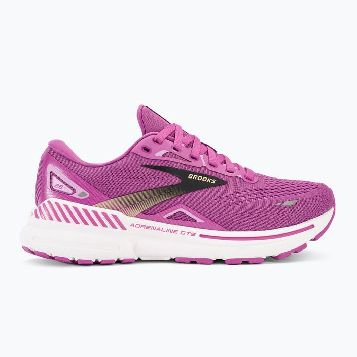 Brooks Adrenaline GTS 23 orchid/black/purple women's running shoes 2