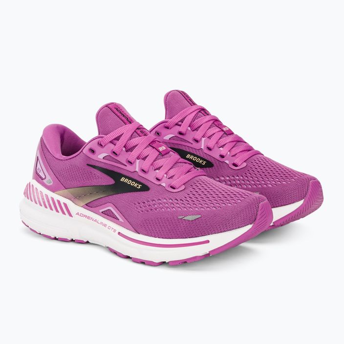 Brooks Adrenaline GTS 23 orchid/black/purple women's running shoes 5