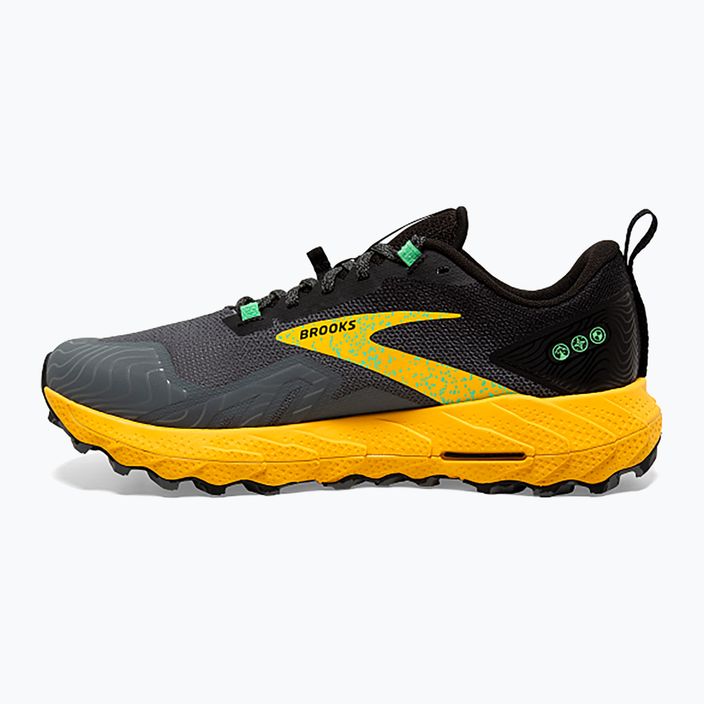 Brooks Cascadia 17 men's running shoes lemon chrome/sedona sage 3