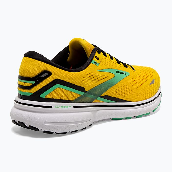 Men's running shoes Brooks Ghost 15 lemon chrome/black/springbud 9
