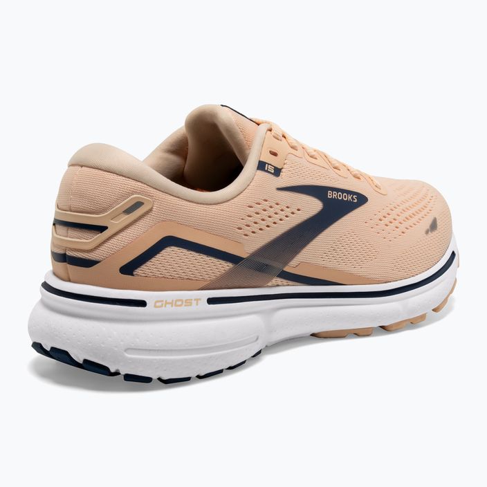 Brooks Ghost 15 women's running shoes apricot/estate blue/white 8