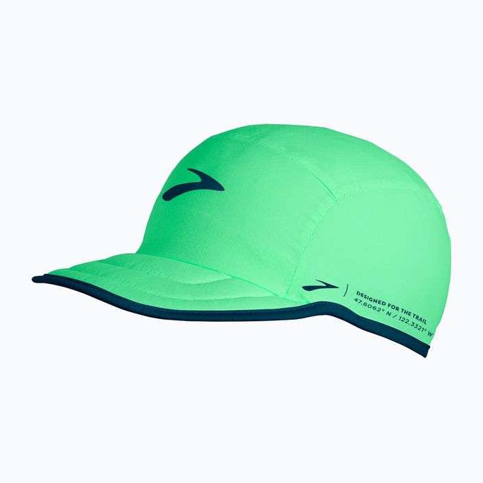 Brooks Lightweight Packable hyper green baseball cap