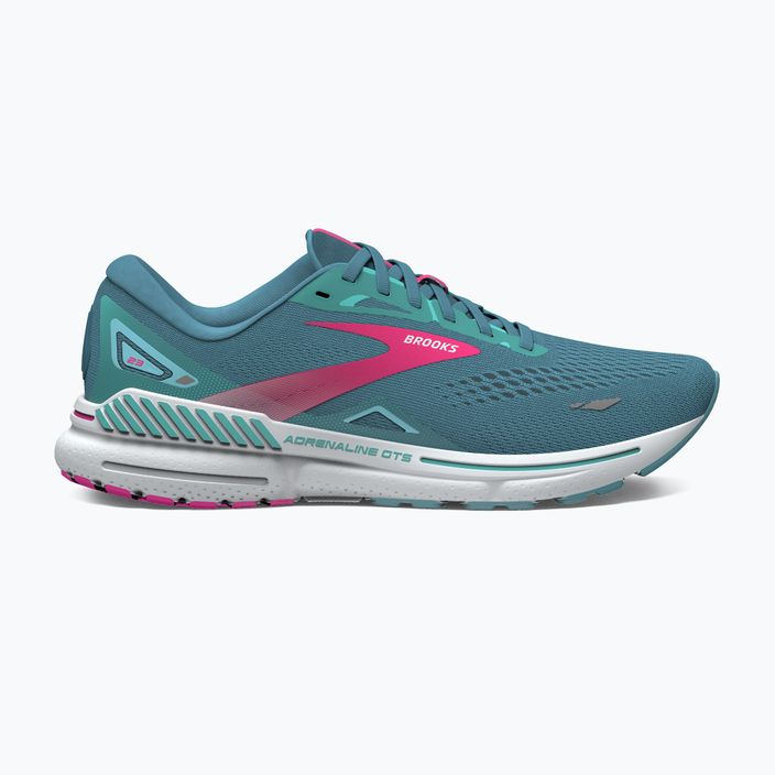 Women's running shoes Brooks Adrenaline GTS 23 storm blue/pink/aqua 9