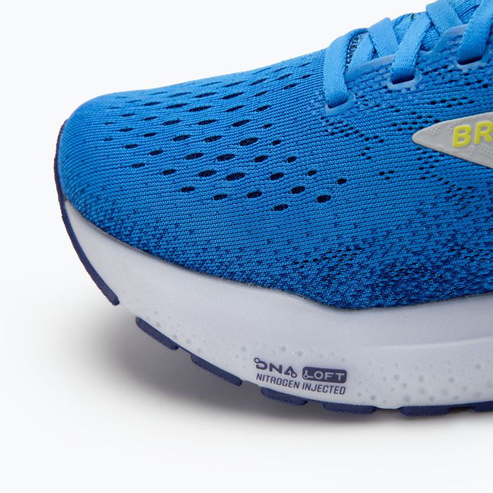Men's running shoes Brooks Ghost 16 electric blue/navy/lemon 7