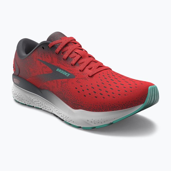 Brooks Ghost 16 men's running shoes fiery red/ebony/cockatoo 7