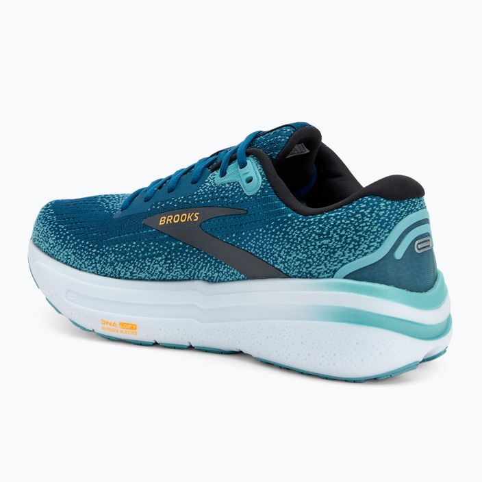 Brooks Ghost Max 2 men's running shoes moroccan blue/aqua/orange pop 3