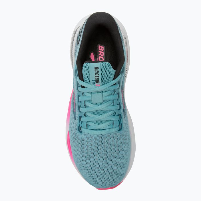 Women's running shoes Brooks Glycerin GTS 21 moroccan blue/aqua/pink 5