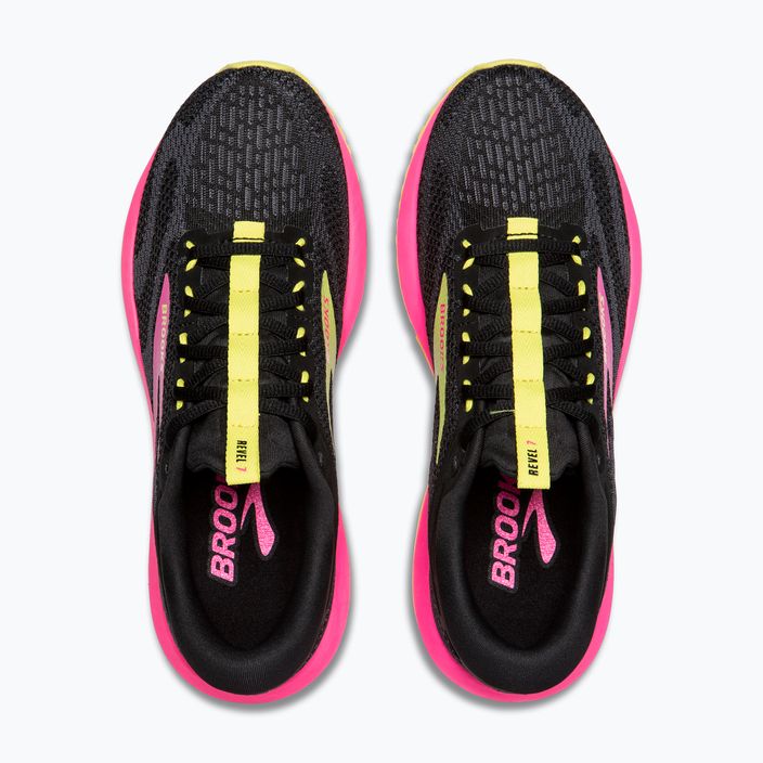 Brooks Revel 7 women's running shoes black/pink/lemon tonic 5