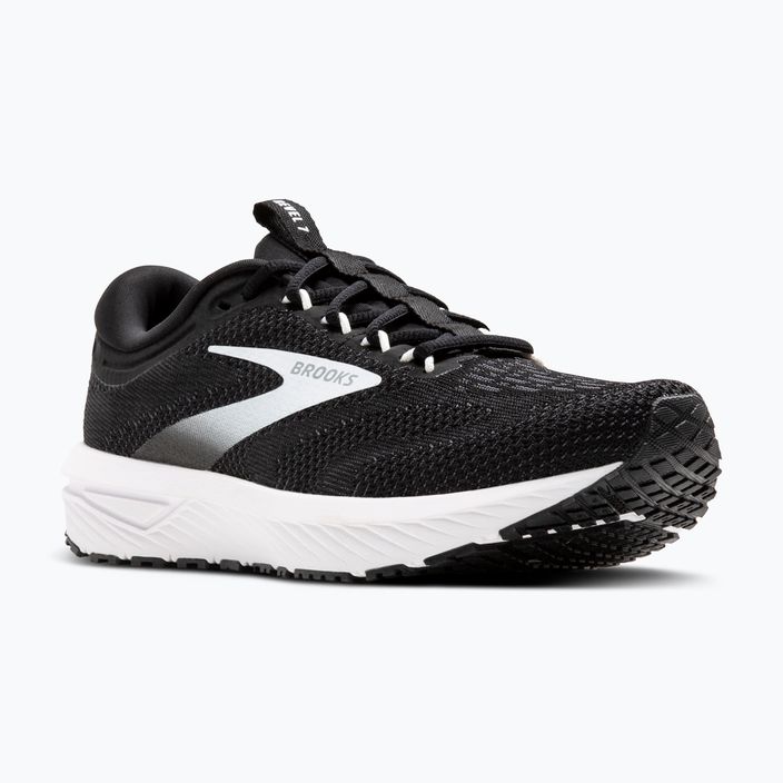 Brooks Revel 7 black/white men's running shoes 8