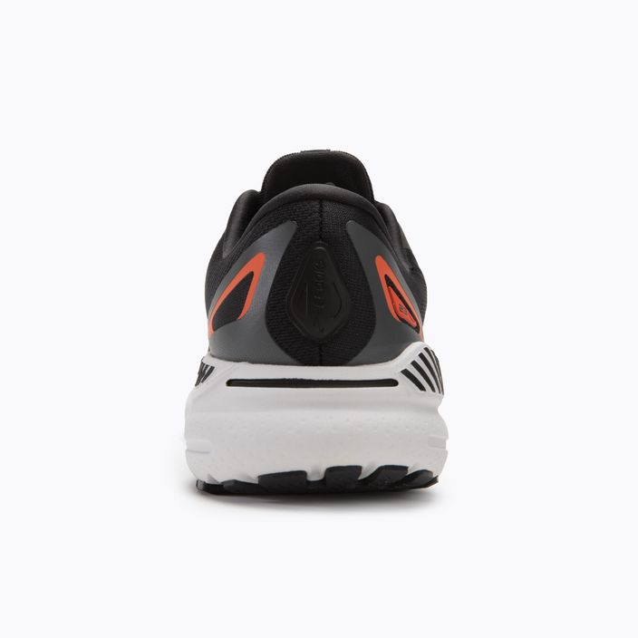 Brooks Adrenaline GTS 23 black/mandarin red/silver men's running shoes 6