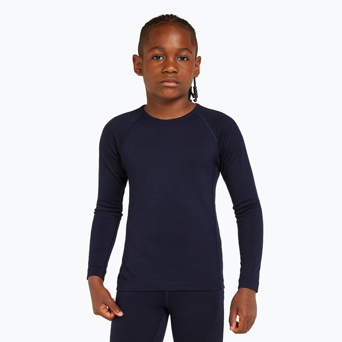 Children's thermal longsleeve icebreaker 200 Oasis Crewe midnight navy