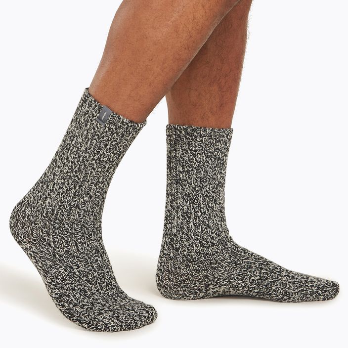 Icebreaker Merino Ski Lodge Crew black/undyed ski socks 3