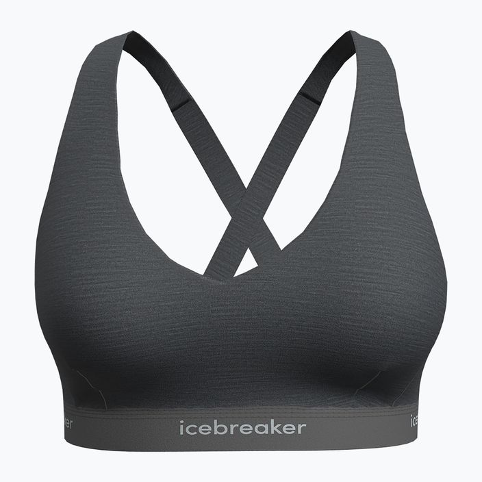 Icebreaker Merino 125 Cool-Lite Sprite Racerback thermal bra gritstone heather