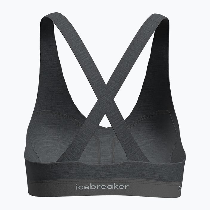 Icebreaker Merino 125 Cool-Lite Sprite Racerback thermal bra gritstone heather 2