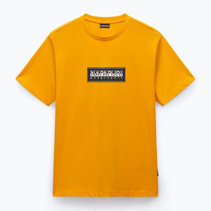 Men's Napapijri S-Box Logo T-shirt orange marigold 4