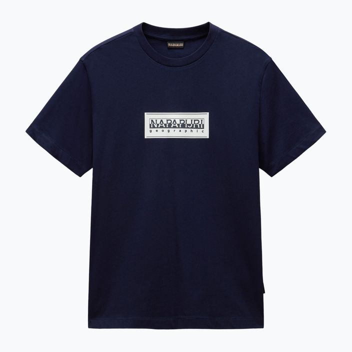 Men's Napapijri S-Box Logo T-shirt blu marine