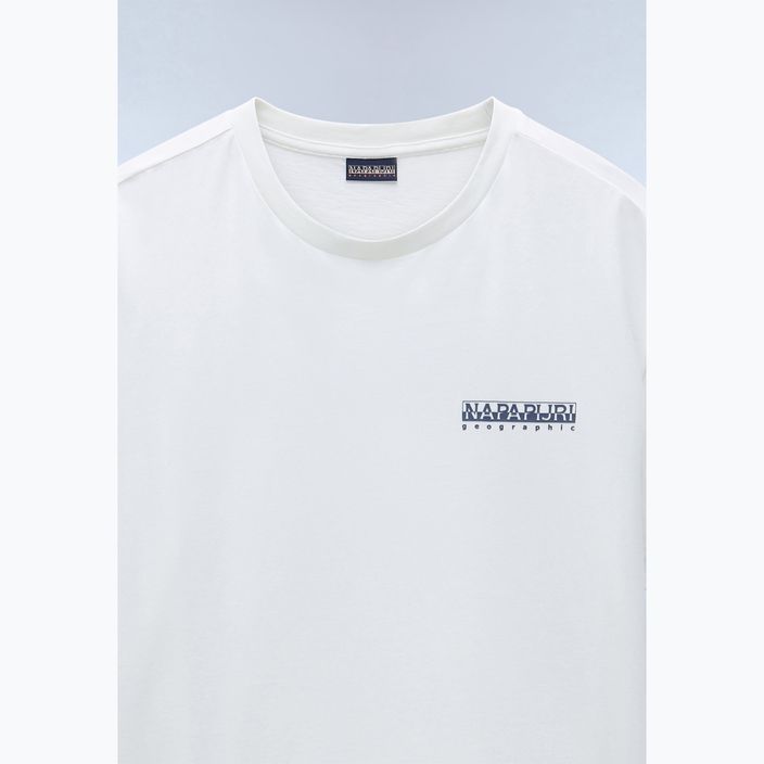 Men's Napapijri S-Linth white heron t-shirt 3