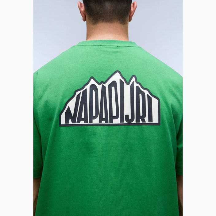 Men's Napapijri S-Linth green kelly t-shirt 4