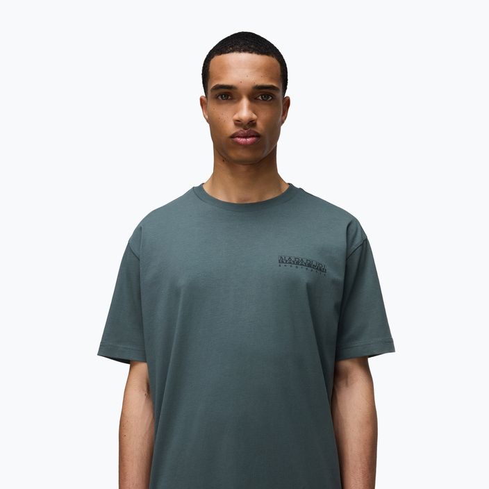 Men's Napapijri S-Albula green urban t-shirt 3