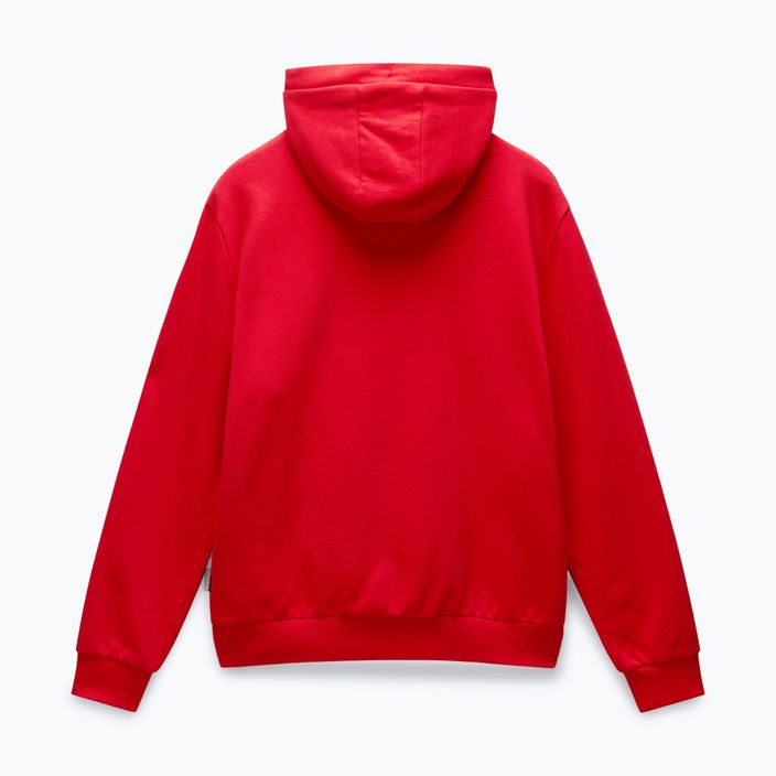 Men's Napapijri Burgee Half Zip Hooded 2.0 red goji sweatshirt 6