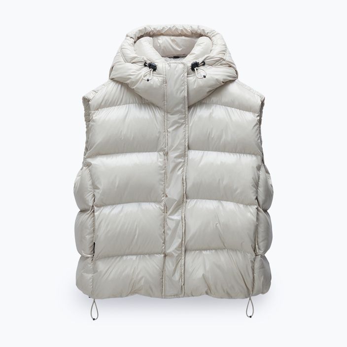 Napapijri women's gilet A-Glane V beige silvr n90 6