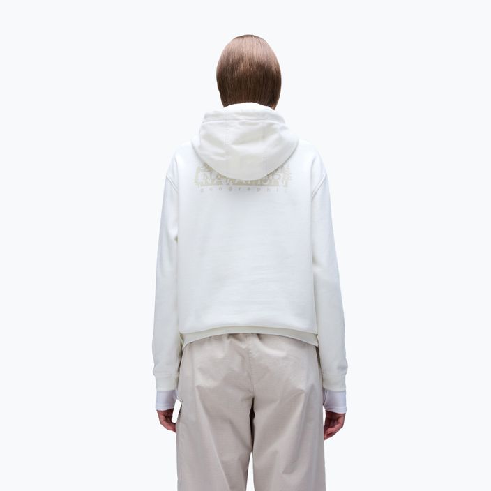 Women's Napapijri B-Blanche Hooded white heron sweatshirt 2