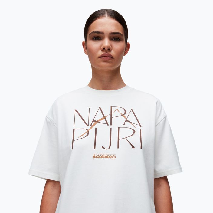 Women's Napapijri S-Rhin white heron t-shirt 3