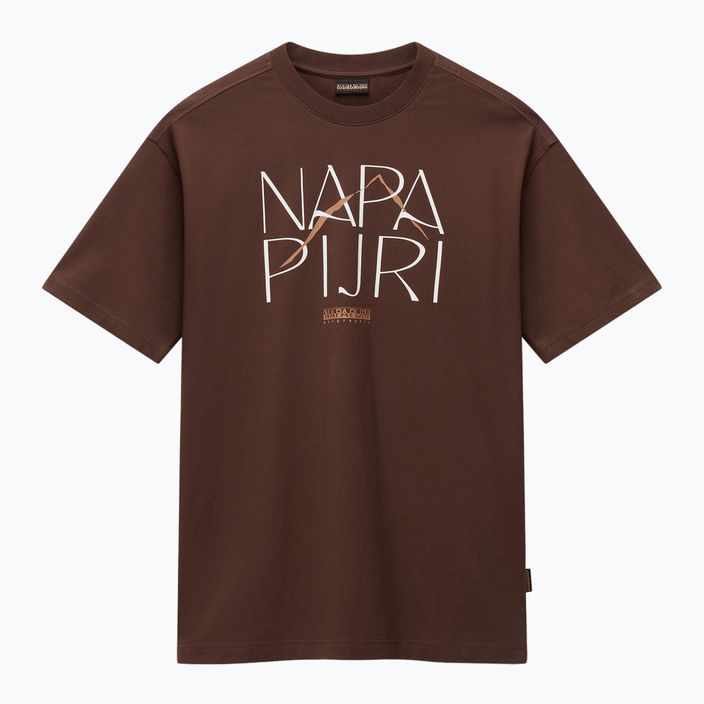 Napapijri women's S-Rhin brown hickory t-shirt 5