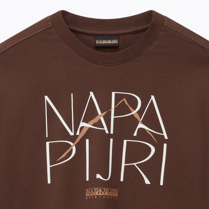 Napapijri women's S-Rhin brown hickory t-shirt 7