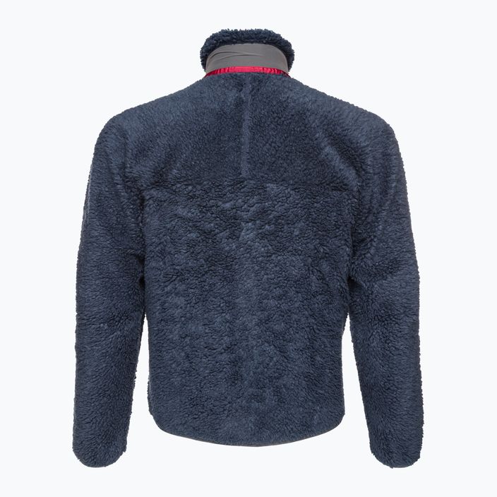 Men's Patagonia Classic Retro-X fleece sweatshirt new navy w/wax red 4