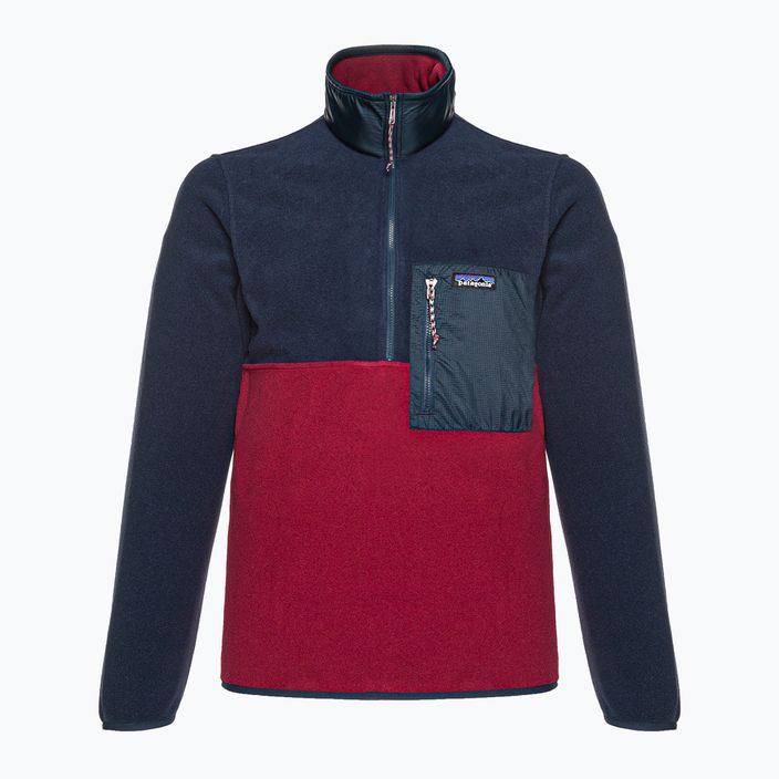 Men's Patagonia Microdini 1/2 Zip P/O fleece sweatshirt wax red 3