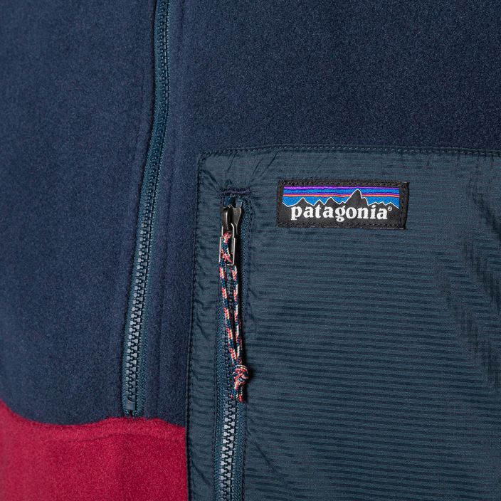 Men's Patagonia Microdini 1/2 Zip P/O fleece sweatshirt wax red 5