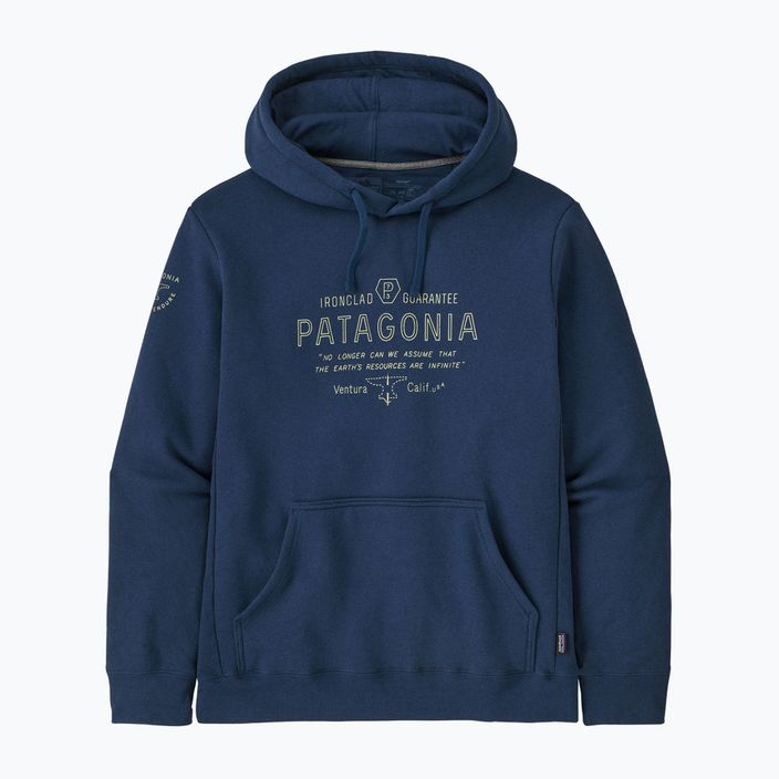 Men's Patagonia Forge Mark Uprisal Hoody lagom blue sweatshirt 6